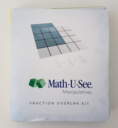 Math U See Manipulatives: Fractions Overlay Kit