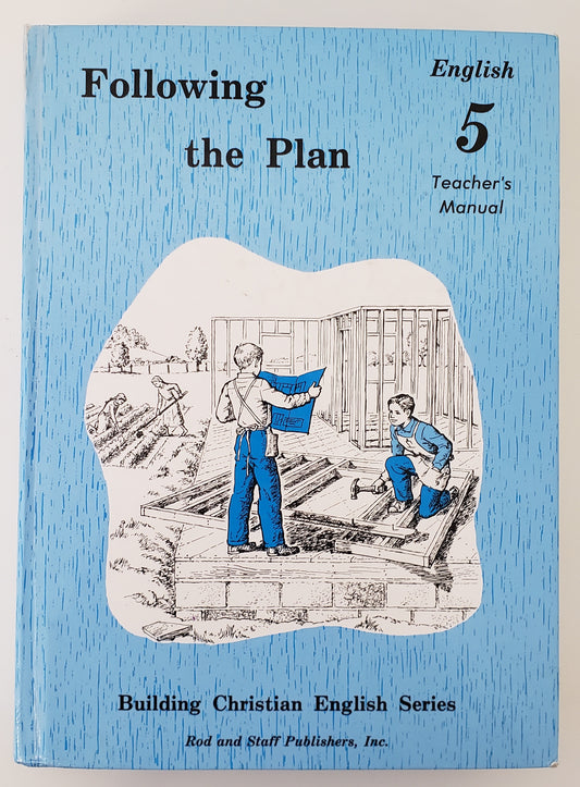 Following the Plan Teacher's Manual
