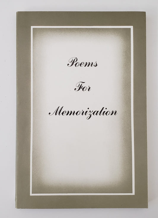 Poems for Memorization