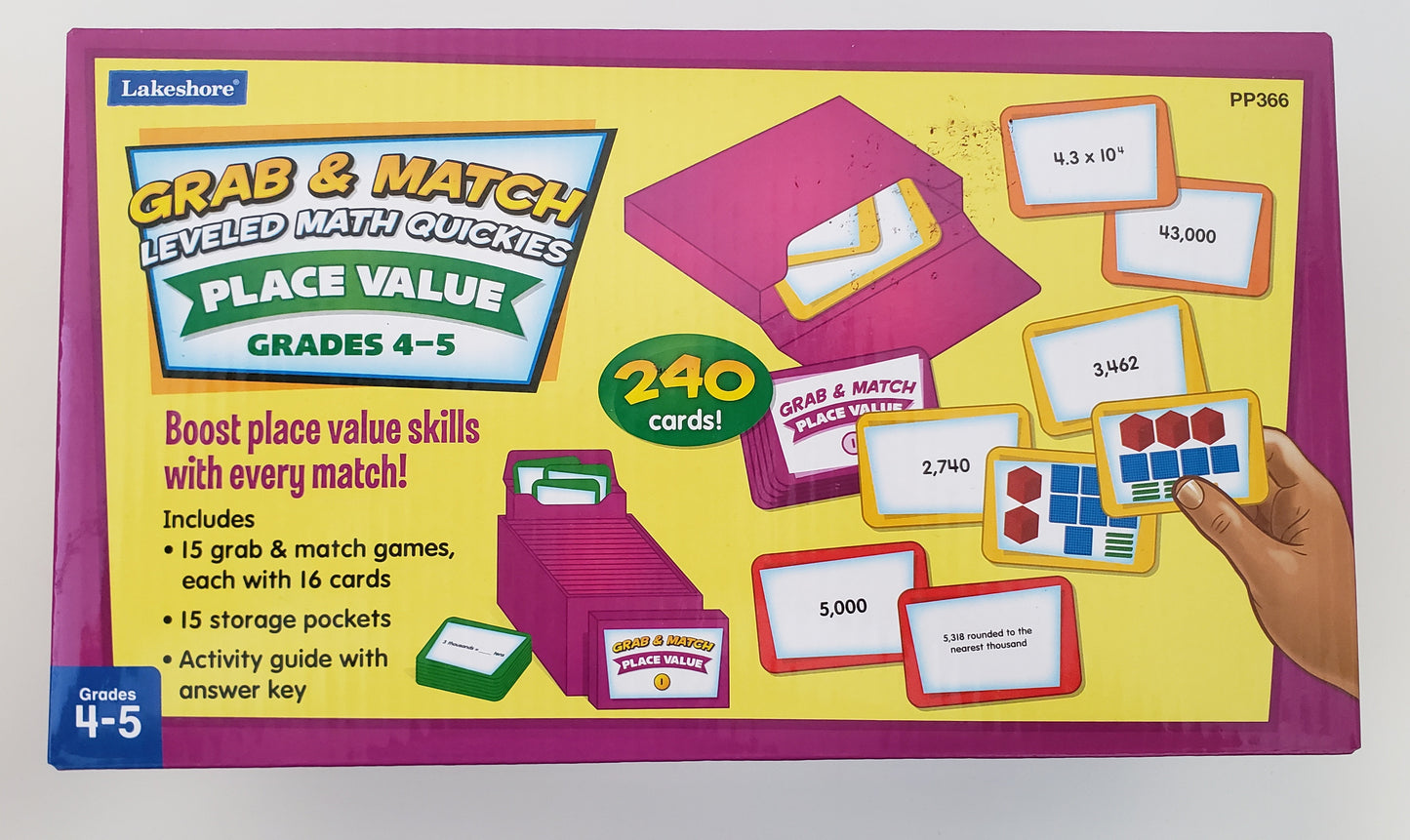Grab & Match Leveled Math Quickies: Place Value