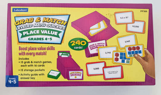 Grab & Match Leveled Math Quickies: Place Value