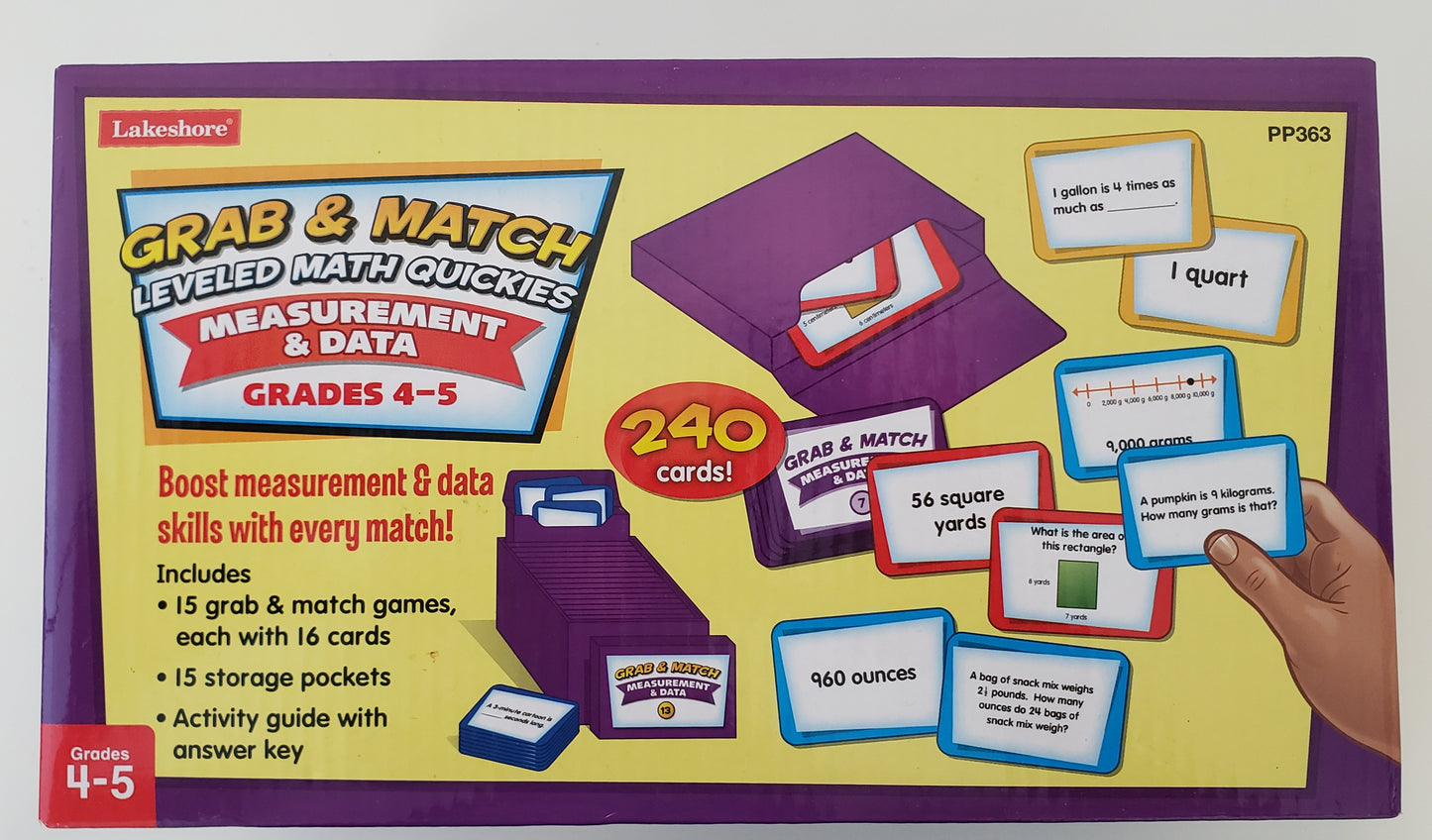 Grab & Match Leveled Math Quickies: Measurement & Data