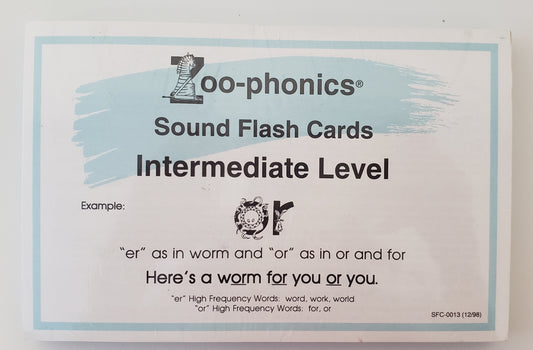 Zoo-phonics Sound Flashcards Intermediate Level