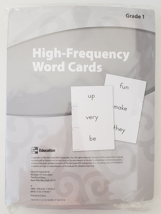 Grade 1 High-Frequency Words Flashcards