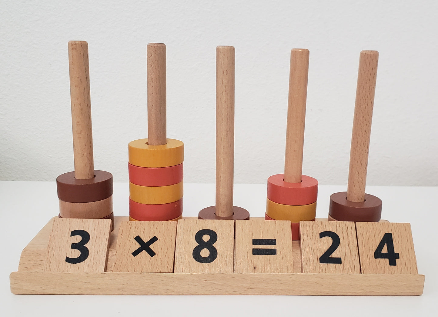Montessori Wooden Counting Math Rod Set