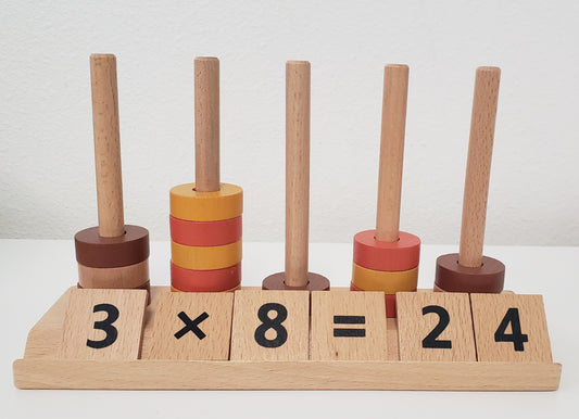 Montessori Wooden Counting Math Rod Set
