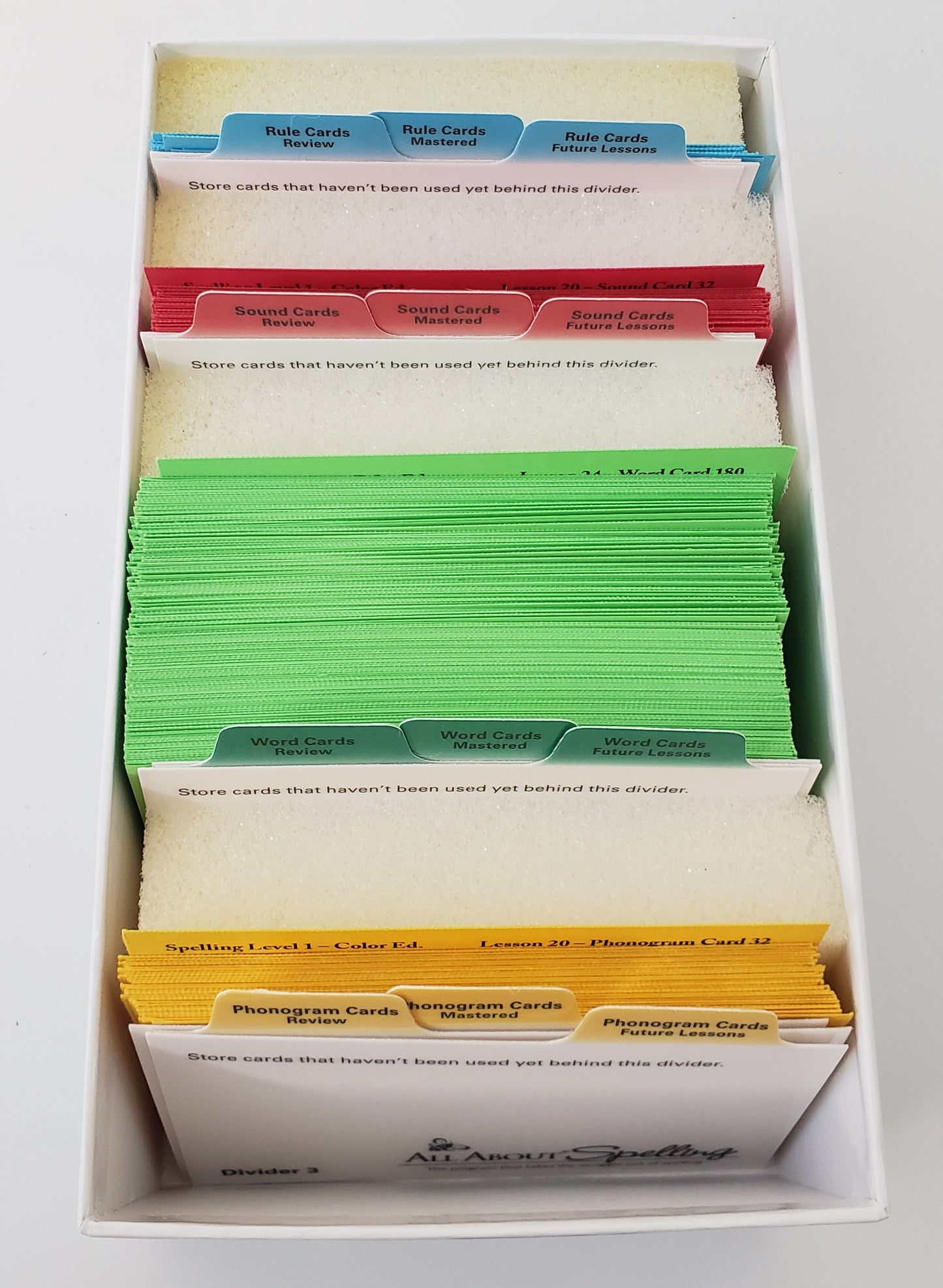 All About Spelling Level 1 Review Box with Cards