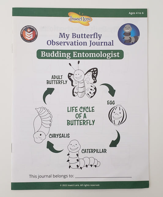My Butterfly Observation Journal Budding Entomologist