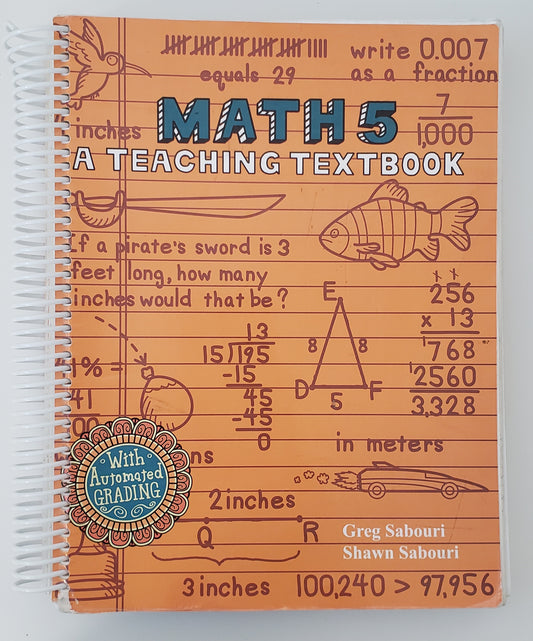 Math 5 A Teaching Textbook