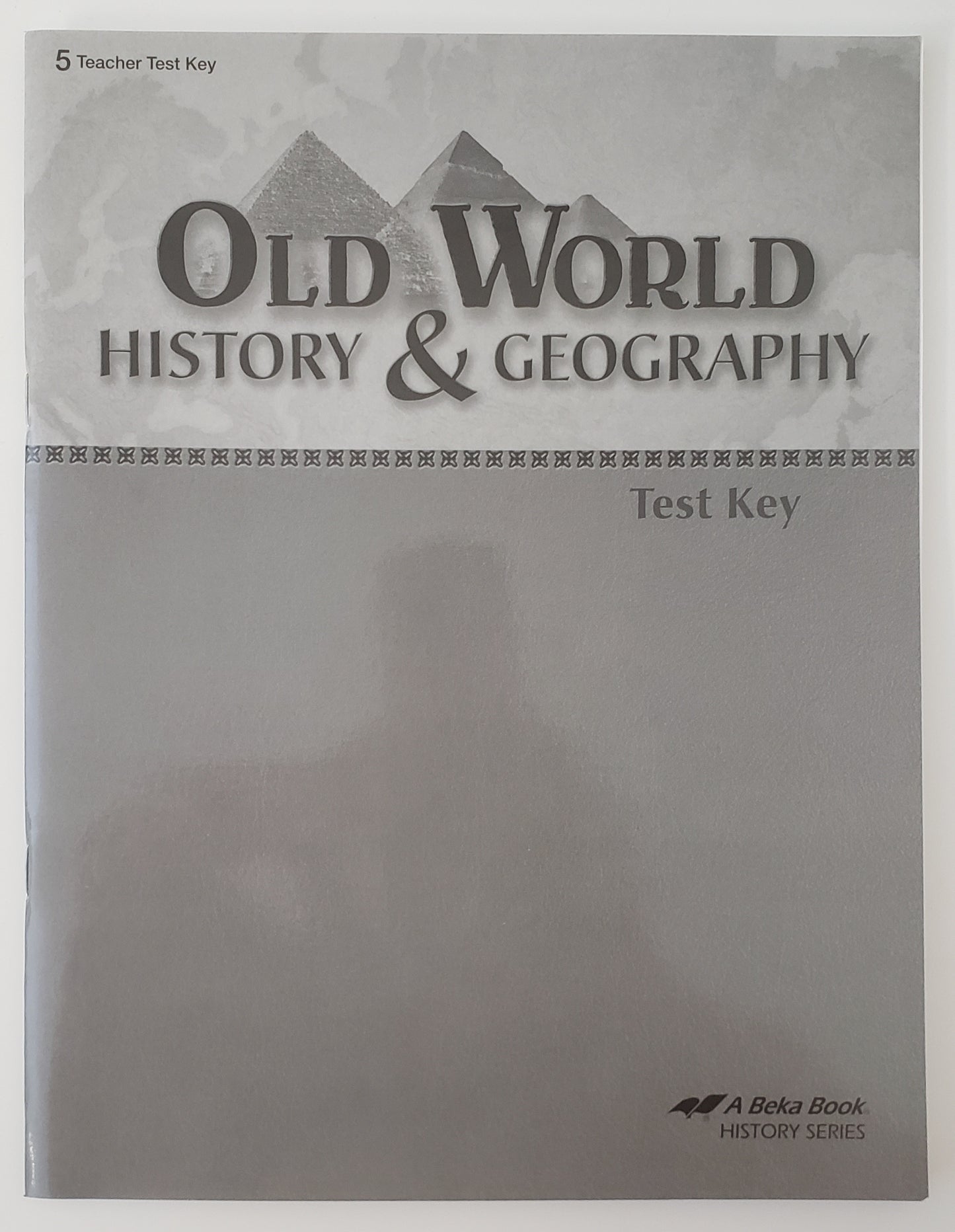 Old World History & Geography Test Key