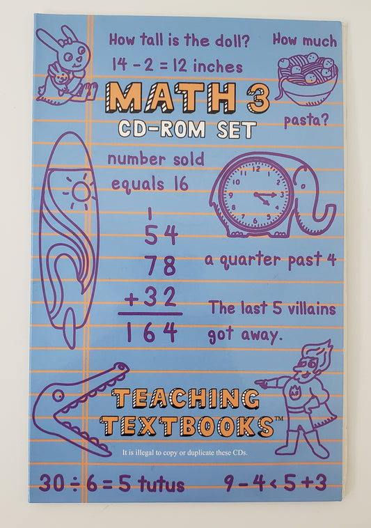 Teaching Textbooks Math 3 CD-ROM Set