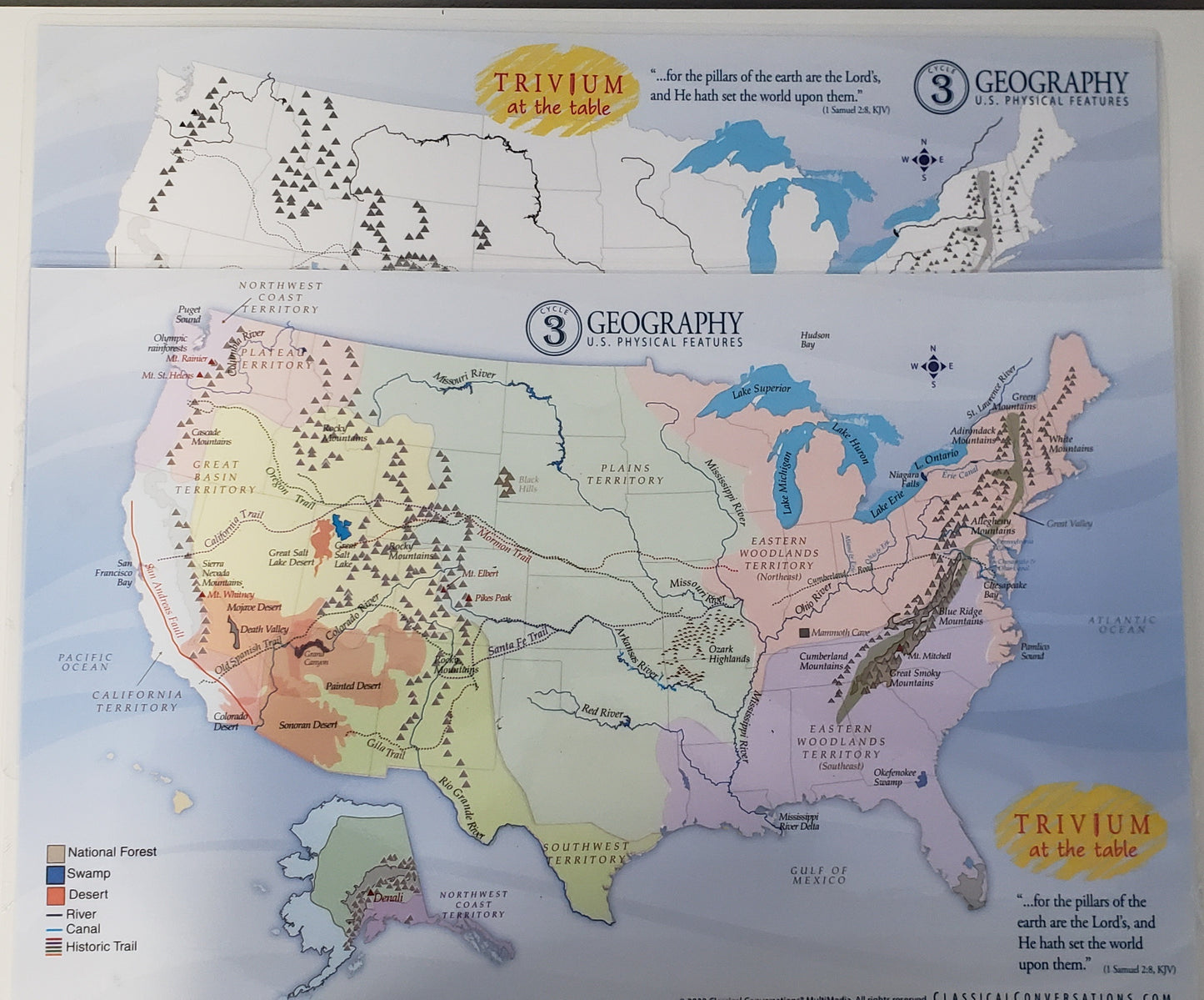 Trivium at the Table Geography, Cycle 3 Set of 2