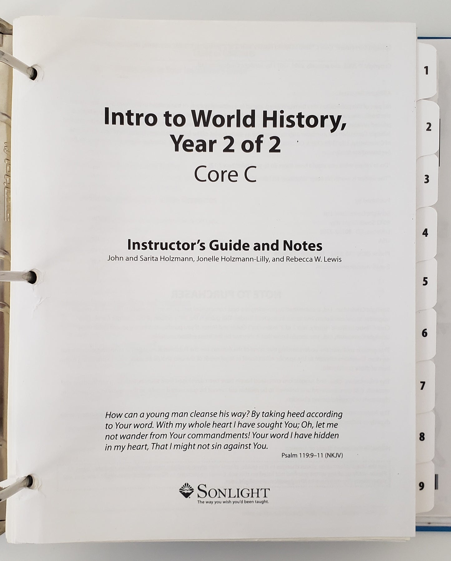 Core C Instructor's Guide with Level 3 Language Arts