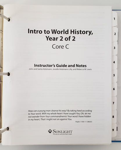 Core C Instructor's Guide with Level 3 Language Arts