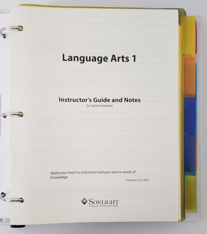 Core A Instructor's Guide with Language Arts 1