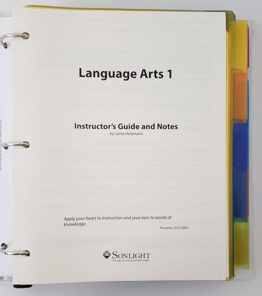 Core A Instructor's Guide with Language Arts 1