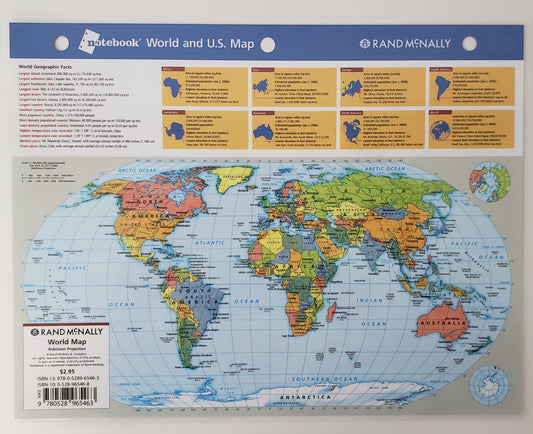 Notebook World & U.S. Map