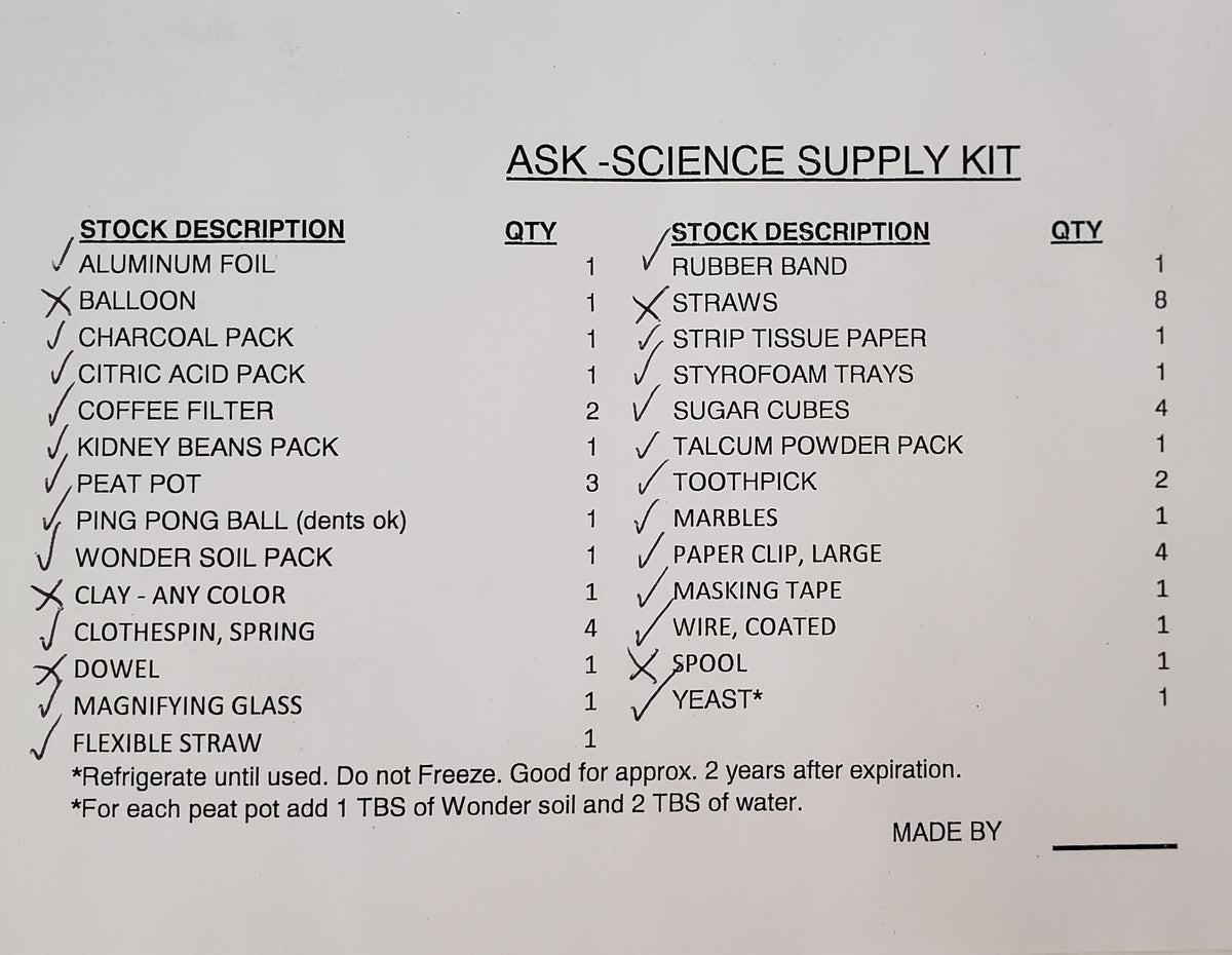 ASK Science supply kit