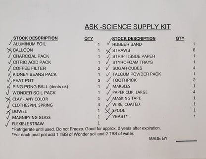 ASK Science supply kit