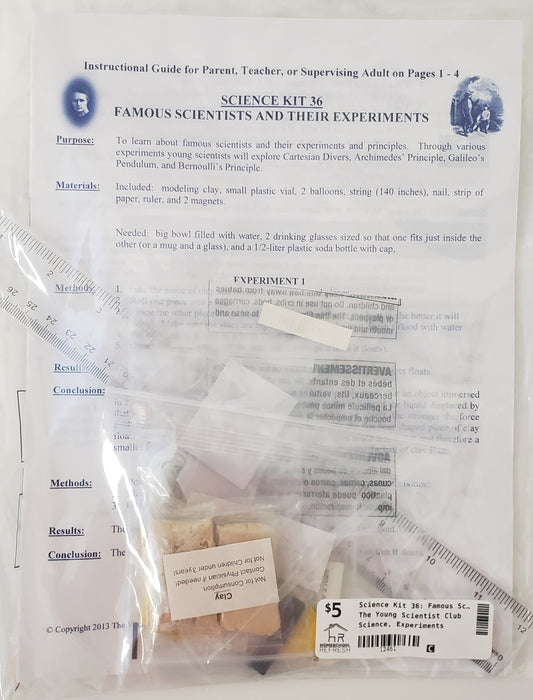 Science Kit 36: Famous Scientists & Their Experiments