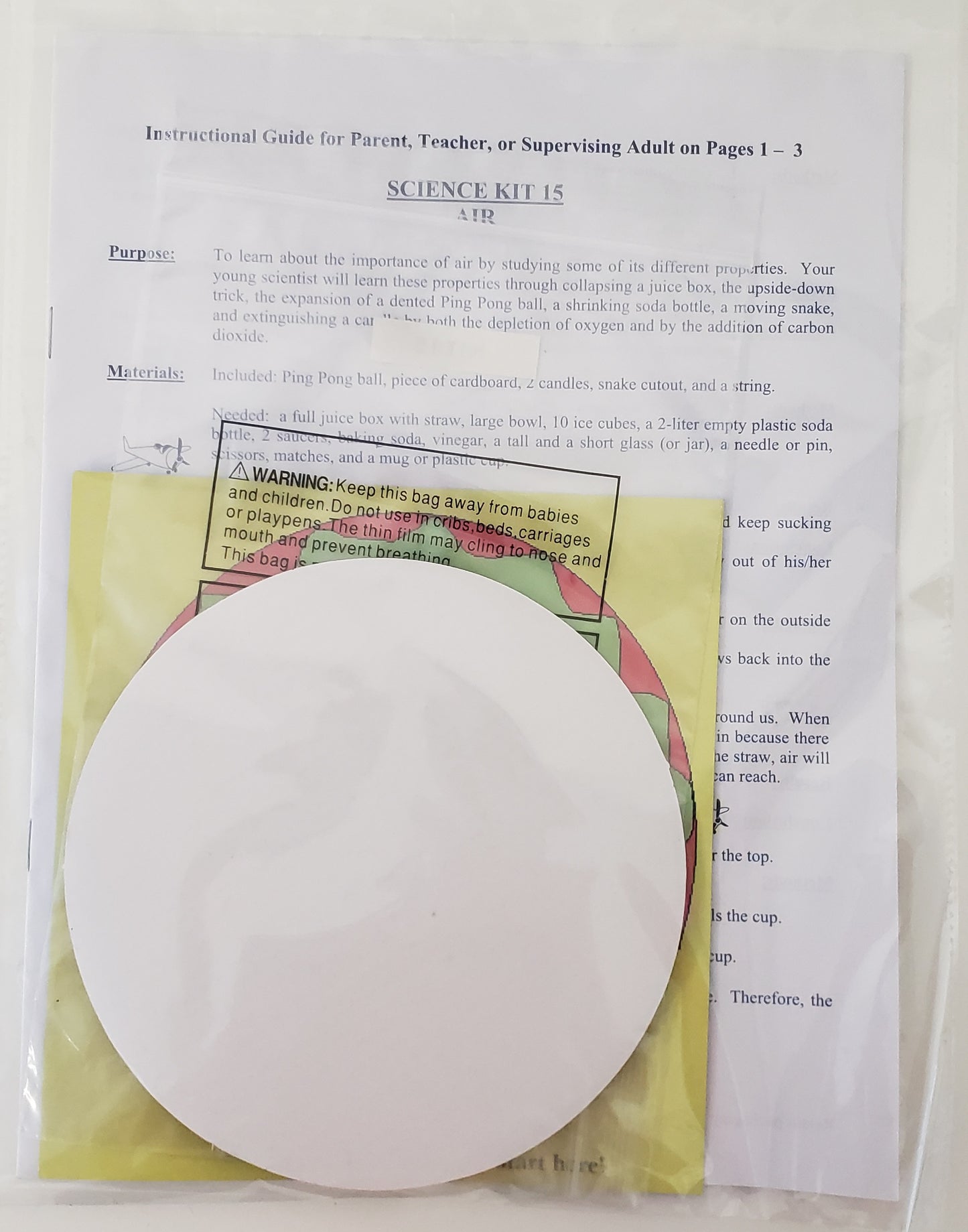 Science Kit 15: Air