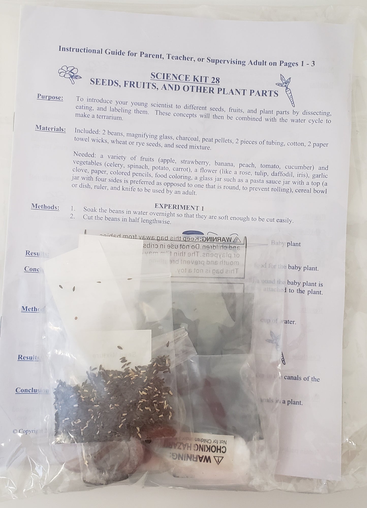 Science Kit 28: Seeds, Fruits, & Other Plant Parts