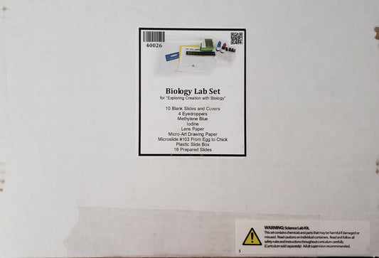 Biology Lab Set for Exploring Creation with Biology