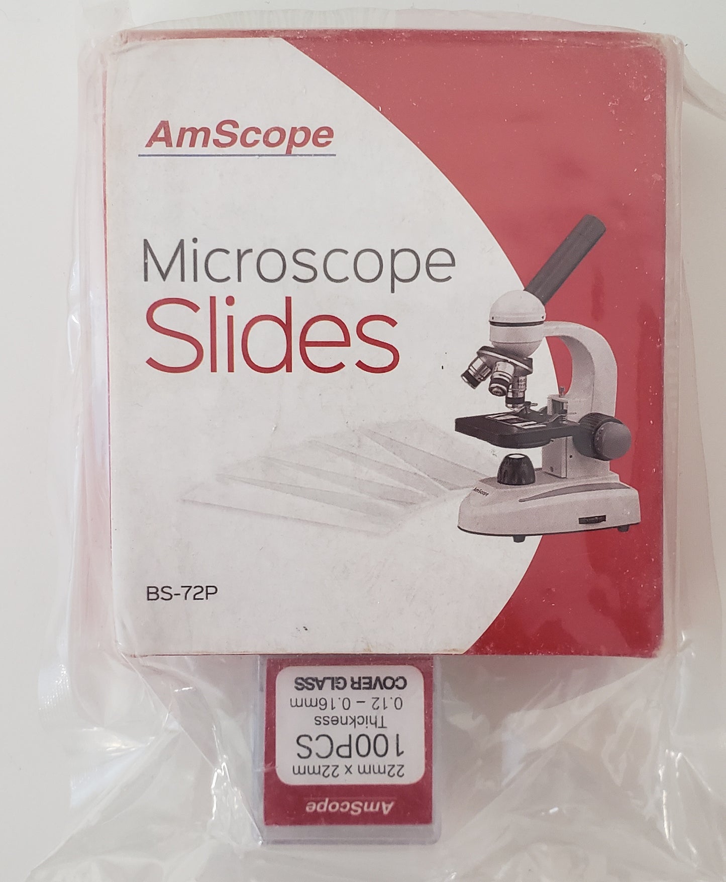 Amscope Microscope Slides with Covers 72
