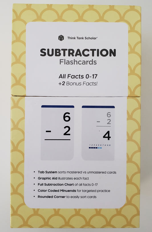 Subtraction Flashcards