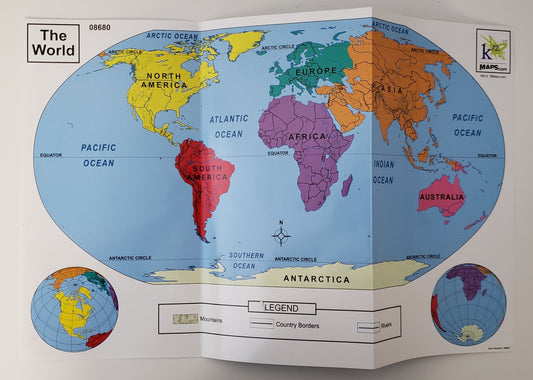 U.S./World Continent Map