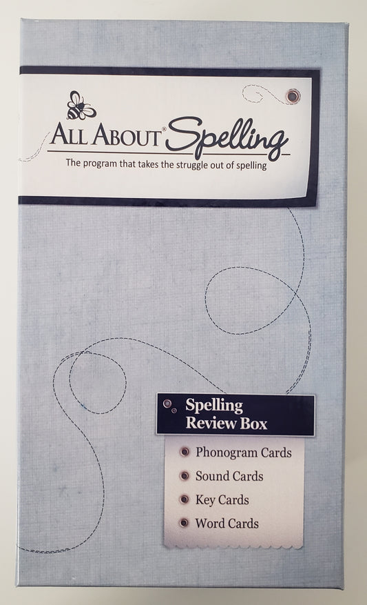 All About Spelling Spelling Review Box with Level 1 Cards