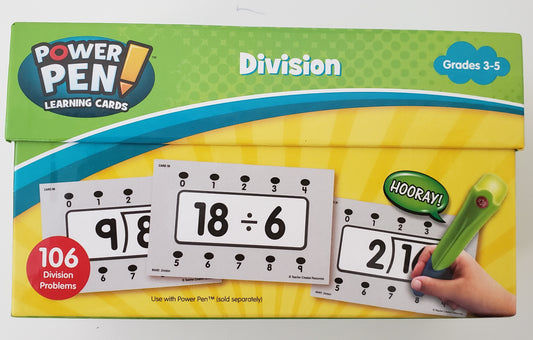 Power Pen Learning Cards: Division