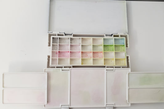 Snap lock leakproof paint palette box