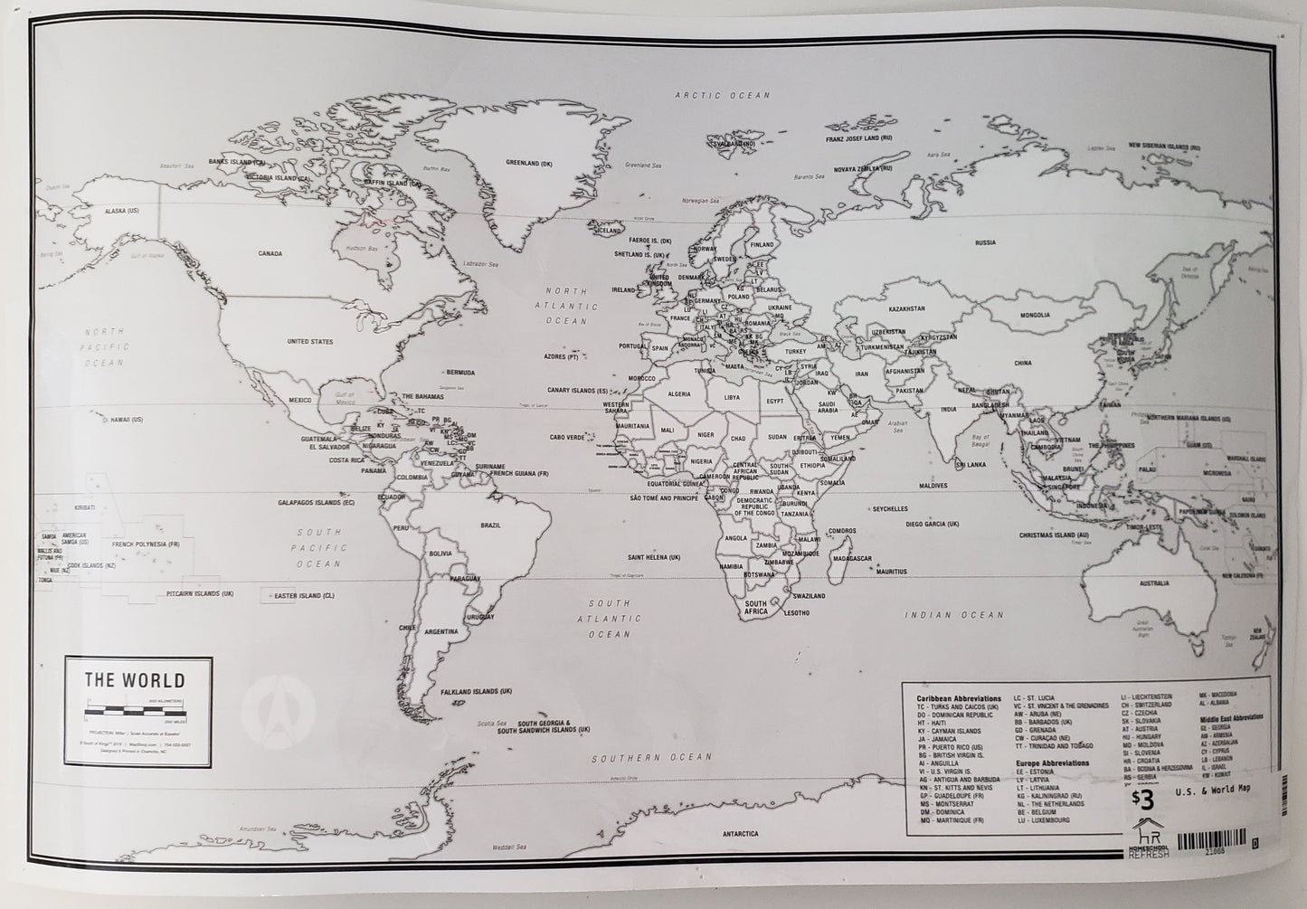 U.S. & World Map