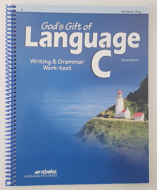 God's Gift of Language C Writing & Grammar Work-Text Answer Key