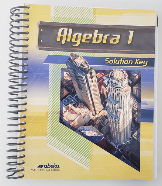 Algebra 1 Solution Key