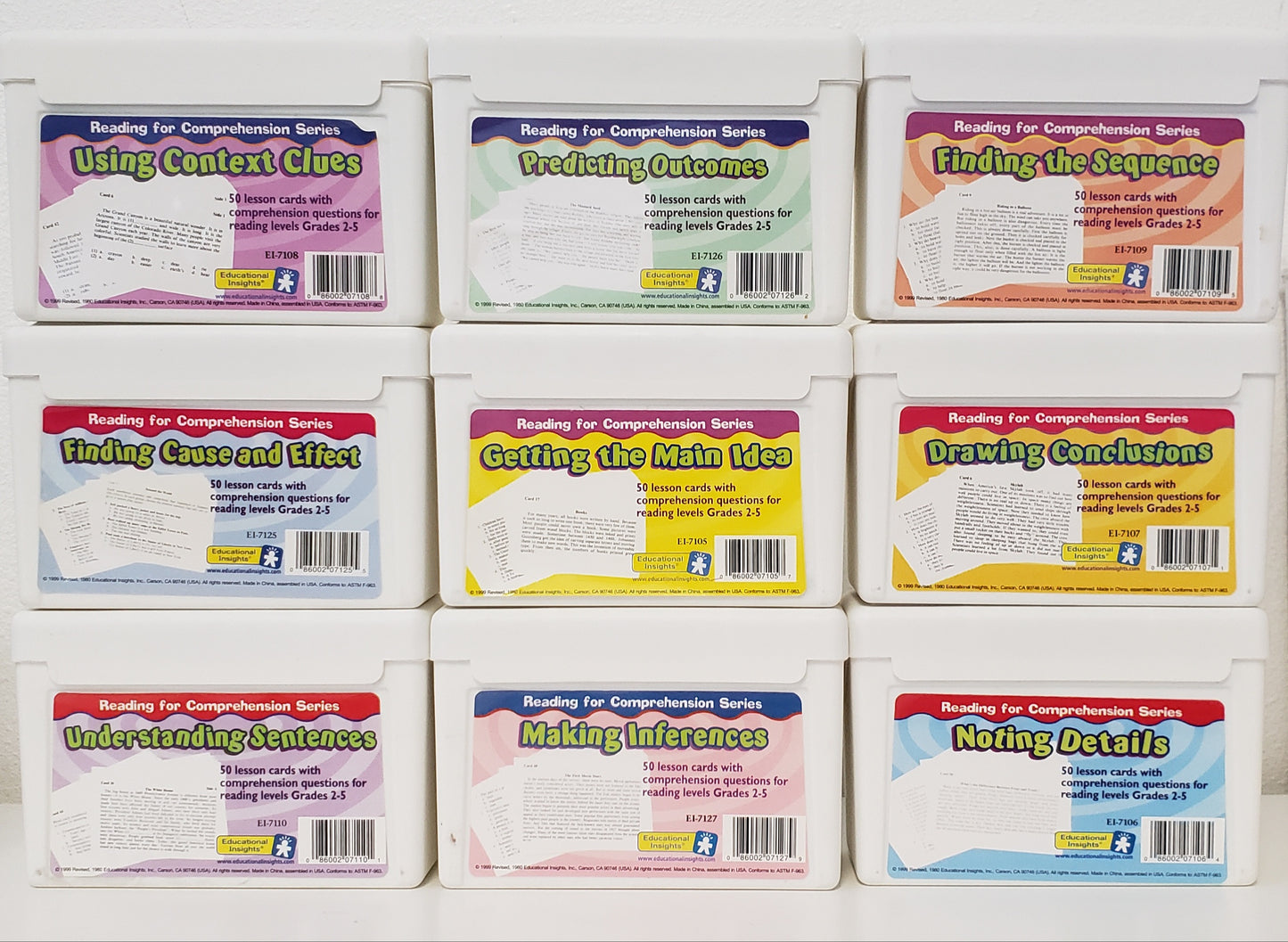 Educational Insights Reading for Comprehension Series, Complete Set of 9
