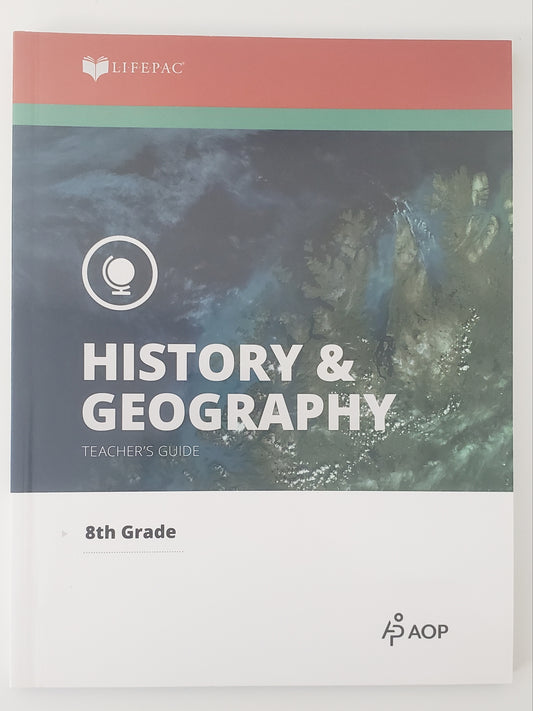 Lifepac History & Geography Grd 8 Teacher Book His0820