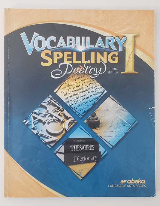 Vocabulary Spelling Poetry I