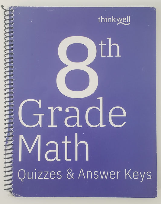 Grade 8 Math Printed Quiz Book