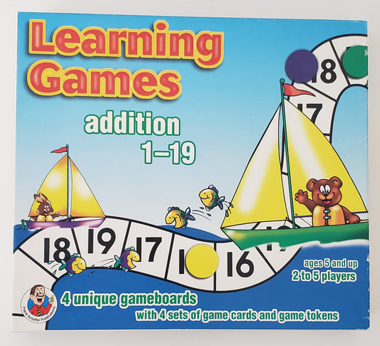 Learning Games Addition 1-19