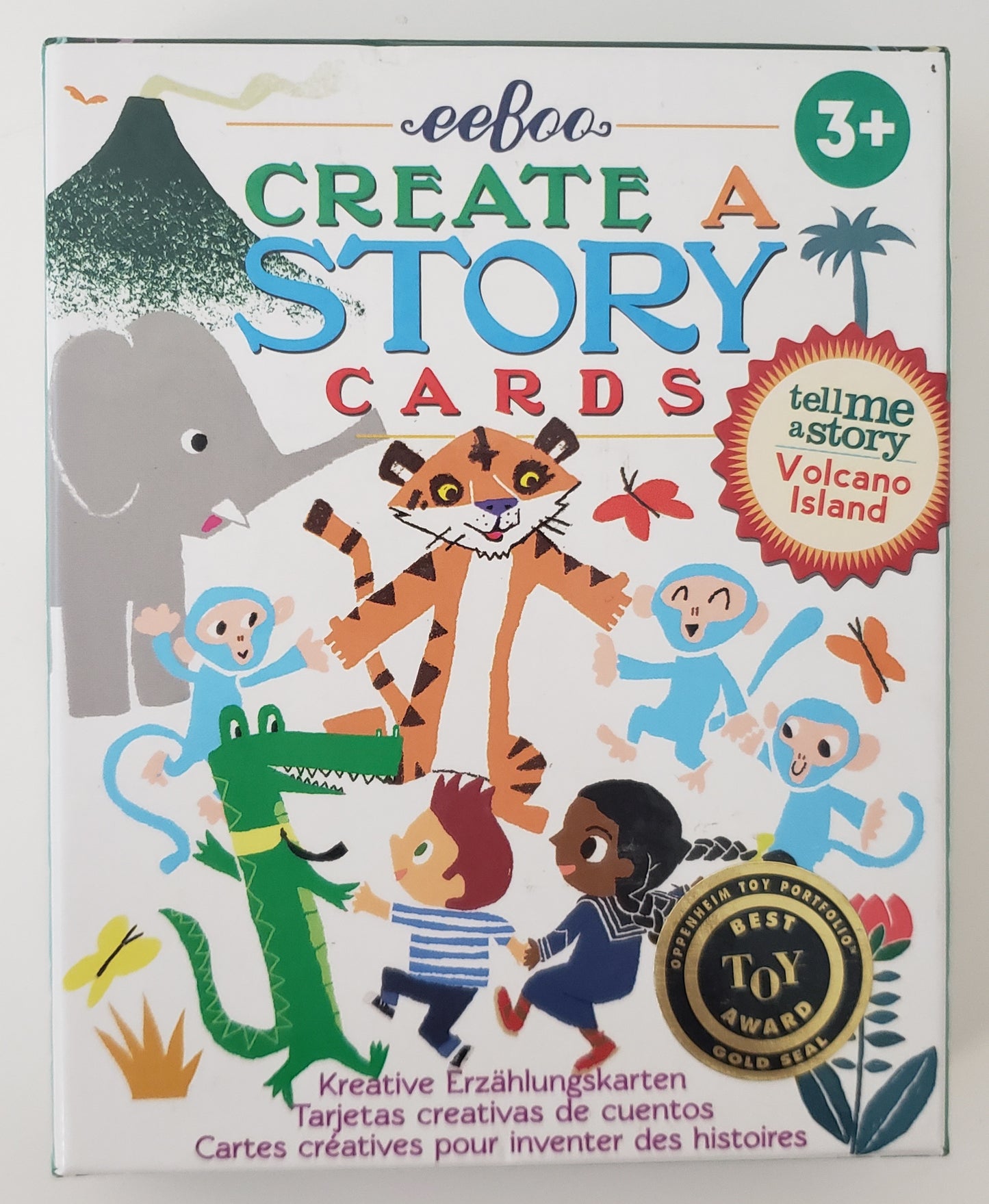 Create A Story Cards: Volcano Island