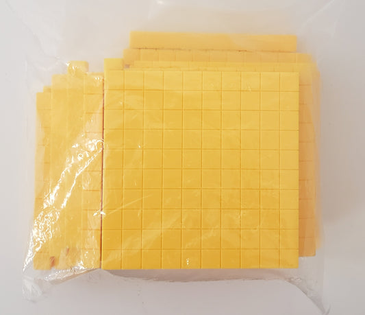 Base Ten Cubes (6 hundreds, 23 tens)
