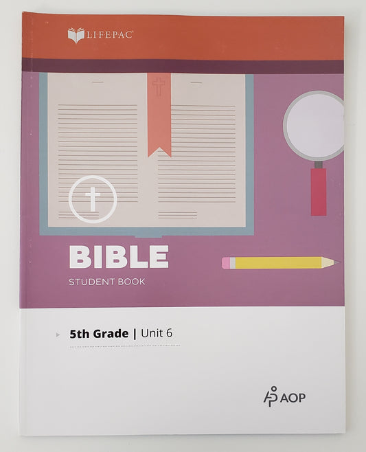 Lifepac Bible Grade 5 Unit 6