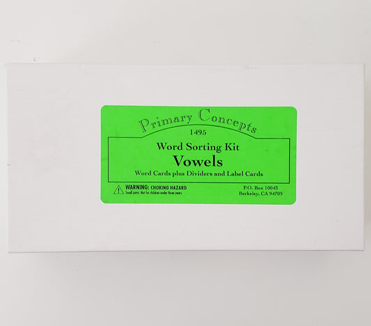 Primary Concepts Word Sorting Kit Vowels