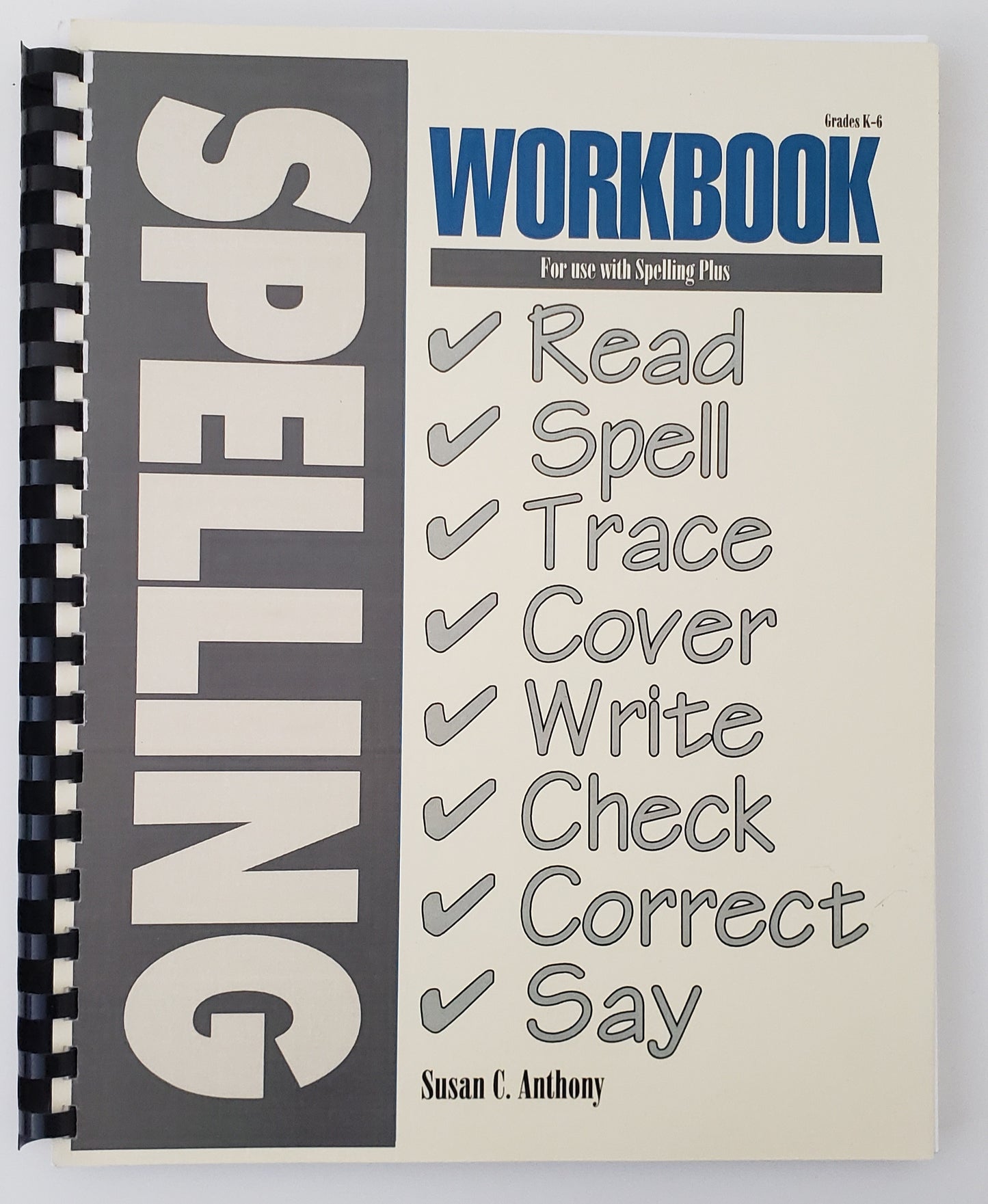 Spelling Workbook for Use with Spelling Plus