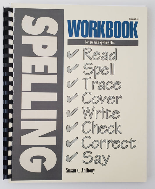 Spelling Workbook for Use with Spelling Plus