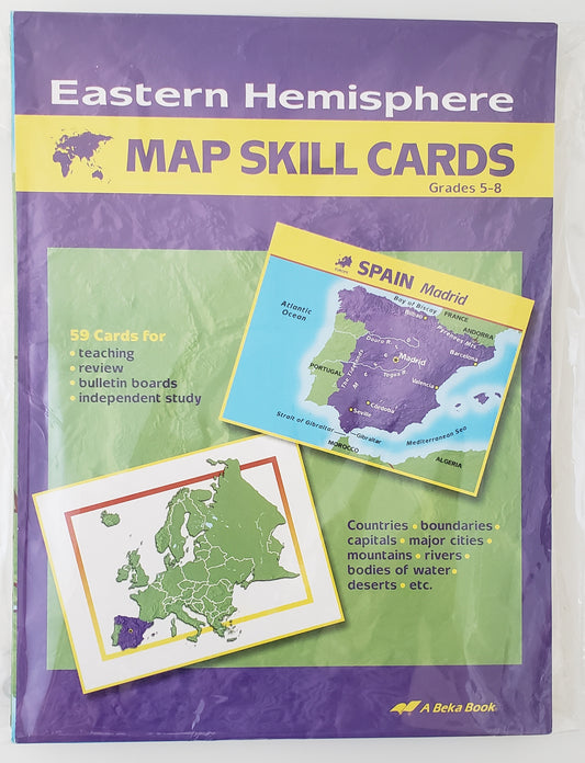Eastern Hemisphere Map Skill Cards