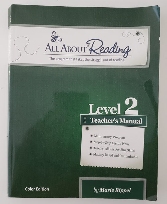 All About Reading Level 2 Teacher's Manual Color Edition
