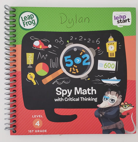 LeapFrog LeapStart 1st Grade Activity Book: Spy Math and Critical Thinking